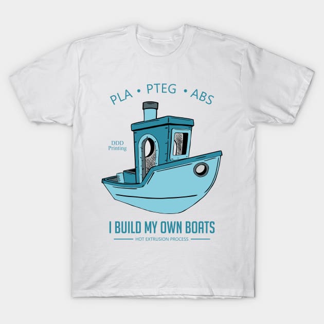 I build my own boats T-Shirt by Fibre Grease